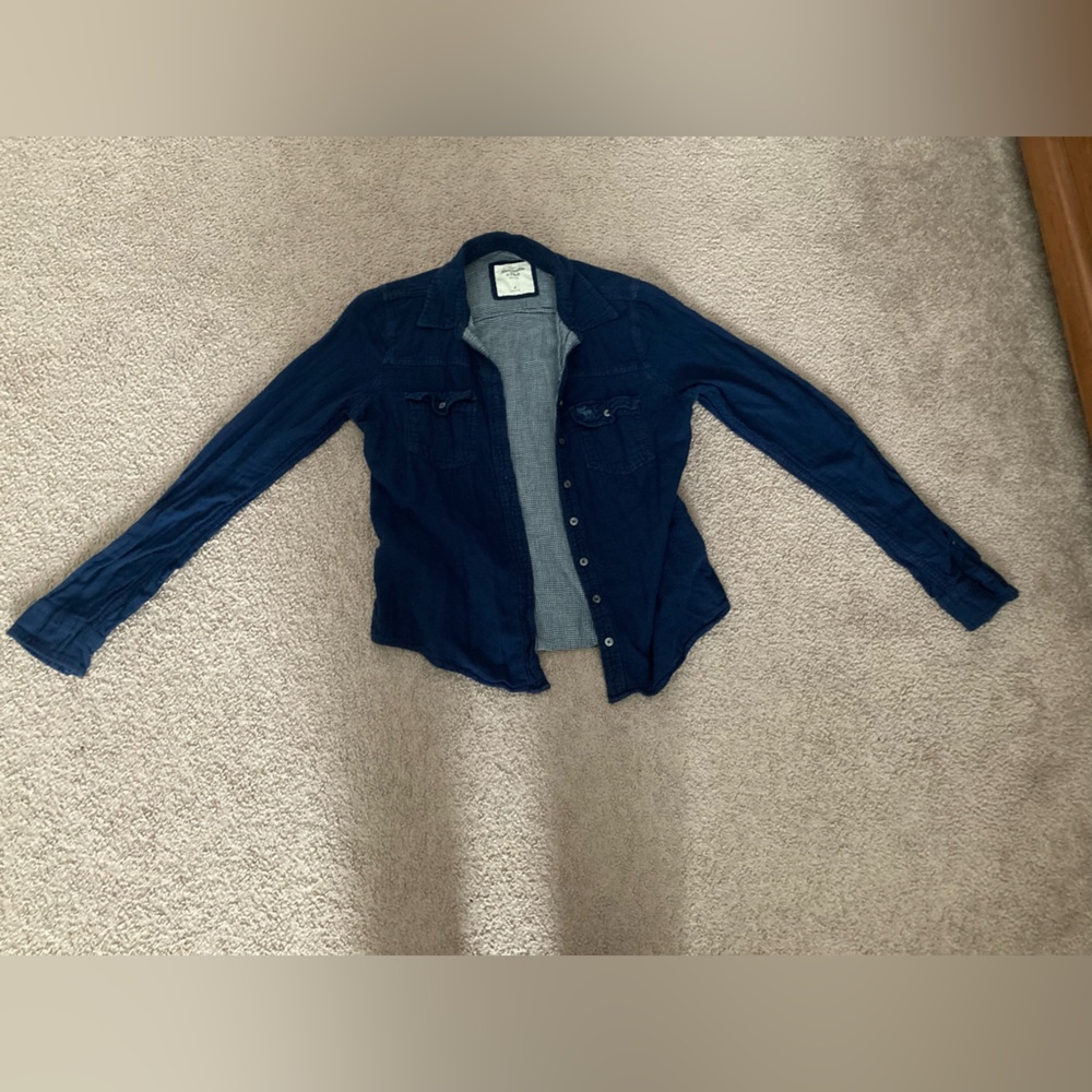 Girls denim button-up